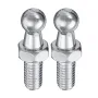Universal Silver 2pcs Boot Bonnet Gas Strut End Fitting 10mm M8 Ball Pin Joint Valve Spring 