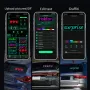 2PCS Devil Eyes Lights APP Control LED Display USB Flexible Screen Panel for Car Back Window Dynamic Personalized Big Eye Lights Truck Windshield Remote bluetooth Control