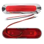 2PCS 12-24V 6 LED Side Marker Light Position Lamp For Car Truck Trailer Lorry Boats