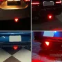 Universal F1 Triangle Style Sport 19LED Brake Signal Lamp REAR FOG LIGHT Rear Third Brake Lamp DRL For JDM BBA