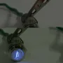 12V 16mm Waterproof Momentary Horn Metal Push Button Switch Blue LED Lighted