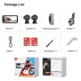 SJCAM RD10 6.25 inch Motorcycle Driving Monitoring Recorder CarPlay Android Auto Player Anti-Shake Dual 1080P HD IPS Touchscreen Front Rear Camera DVR Intelligent