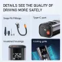 Máy bơm lốp xe hơi BUWEI Máy nén khí di động cho xe hơi Máy bơm lốp xe hơi có màn hình LCD Máy bơm hơi tự động cho xe máy xe đạp thuyền