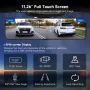 AZDOME AR12 11.26 inç Ekran Dikiz Aynası Dash Cam Park Yardımı Dokunmatik Ekran DVR Ön Arka Çift Lens WiFi GPS Kaydı Sürüş Geçmişi Takibi Sürüş Kaydedici