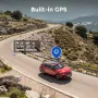 AZDOME M550 Pro Araba Kamerası 3 Kanal 4K 5.8Ghz WiFi Ön Kabin 1080P Arka DVR Kamera GPS Gece Görüşü Ücretsiz 64G TF Kart
