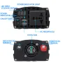AUTSOME 12V to 220V Converter Pure Sine Wave Power Inverter Car Solar Dual USB Charger With LED Display