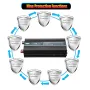 AUTSOME 12V to 220V Converter Pure Sine Wave Power Inverter Car Solar Dual USB Charger With LED Display