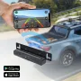 Wireless Solar 5G WiFi HD 1080P Rear/Front License Camera with Built-in 4800mAh Battery Solar Powered Wifi Wireless Car Backup Camera for Car Van RVs