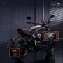 AZDOME Motorcycle Driving Recorder Front Rear Dual Lens DVR BSD Warning Function Waterproof Lens HD Wide Angle GPS Track M600