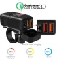 Motosiklèt Charger SAE nan USB Adaptè Doub USB Vit Charger 12V Voltmeter ak On / Off Power Switch pou GPS