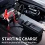 2 In 1 Portable Multi-functional 150psi Car Jump Starter Air Compressor 1000A Power Bank with Emergency LED Lighting Tire Pressure Detection