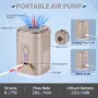 Portable Electric Pump for Inflation and Extraction USB Lithium-ion Battery with LED Light Mini Portable Vacuum Pump Blow Up Pool Raft Bed Boat Toys Vacuum Bags Yoga Exercise Ball