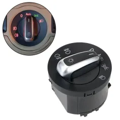 Car Headlight Switch Fog Light Knob For Golf Jetta MK5 MK6 GTI Passat B6 B7 CC Touran Tiguan 5ND941431A 5ND941431B