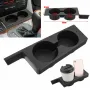 Front Car Cup Holder Car Accessories for BMW E39 5-Series 1997-2003 Plastic Black Portable Car Front Cup Holder