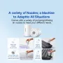 Baseus 5 in 1 Portable Air Pump Inflator Deflator Vacuum Storage for Air Mattresses Beds Swimming Ring Camping Outdoor Inflator