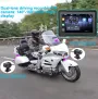 5 Inch Motorcycle Touchscreen Wireless Carplay Player DVR Android Front Rear Dual Camera bluetooth IP66 Waterproof with GPS Navigation