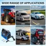 12V Universal Car Bladeless Air Conditioning Fan Car Silent Electric Fan Adjustable Speed Turbo Cooling Cooler Fan