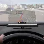 Wireless Charging Car-mounted HUD Car HUD Head-Up Display Projection Folding Holder Driving Navigation Mobile Phone Holder for Cars Trucks