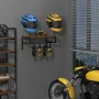 Wooden Motorcycle Helmet Stand Hanging Motorcycle Helmet Display Stand Simple Wall Mount Wooden Helmet Storage Rack