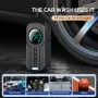 Portable Wireless Air Pump 15000mAh 150PSI Fast Inflation Charging LED Lighting HD Display for Car SUVs Motocycle Bike Ball