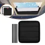 41 x 41 cm RV Skylight Sunshade Foldable RV Roof Reflective Shading Pad RV Insulated Sunshade