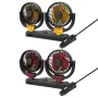 12V/24V Dual-Head Car Fan 360-Degree Rotating Electric Fan Electric Car Fans Vehicle Dashboard Cooler Dual Head Car Fan