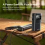 BASEUS BS-CG034 Corded and Cordless 2-in-1 Tire Inflator 75W LCD Display Car Tire Inflator Pump 2000mAh Power Bank