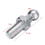 Universal Silver 2pcs Boot Bonnet Gas Strut End Fitting 10mm M8 Ball Pin Joint Valve Spring 