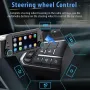 Som automotivo Single Din de 5 polegadas, MP5 player, tela sensível ao toque ultra nítida de 300 PPI, Bluetooth, interconexão reversa, sem fio, Apple CarPlay/Android Auto, USB tipo C, carregamento rápido