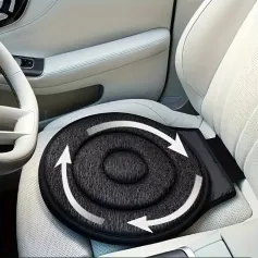 360° Rotating Car Seat Cushion Seat Protector Non-Slip Hand Washable Round Design Suitable For All Seasons Comfort Vehicle Interior Easy Access to the Seat