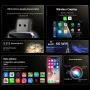2 In 1 Wireless Carplay Car Interconnection Android Auto Carplay Module Plug and Play Supports Car's Built-In Microphone Buttons Touchscreen