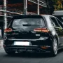 Rear Bumper Diffuser Gloss Black Side Splitters Spoiler Lip For Volkswagen/VW Golf 7 VII MK7 GTI 2013-2016 ABS 4 Fins