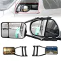 Pair Car Extend Rear View Mirrors Adjustable Additional Exterior Mirror for All Standard Vehicles RVs Caravan Car Trailer Towing Mirrors