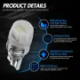 NOVSIGHT SL9 Series T10 DC9V-18V 400LM Car Signal Light Turn Signal Brake Light Reversing Light 2835 SMD Chips