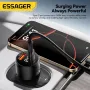 ESSAGER 140W USB-A Type-C Car Charger Multi-Protocol PD Fast Charging Digital Display Aluminum Alloy Universal Fit 12-24V Car