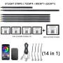 Universal Car Full Car Hidden Fantasy Color App Dual Control Car Interior Atmosphere Light LED Car Atmosphere Light 64 Color Options