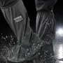 Rain Shoe Covers Waterproof Anti-Slip Rainproof Motorcycle Shoe Covers High Long Tube Waterproof Shoe Covers Non-Slip Thickened Outdoor Riding Sandproof Snowproof
