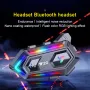 Y20 Motorcycle Helmet Bluetooth Headset 5.3 Bluetooth Headset IPX6 Waterproof with RGB Colorful Lights Split Installation Connect to AI Voice Assistant