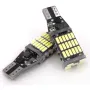 4-Pack Super Bright T15 4014 45-SMD LED Car Reverse Lights Constant Current Decoding Turning Tail Fog Lamps Automatic Bulb White
