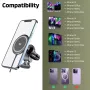 Magnetic Phone Holder for Car 15W Charger Car Magnetic Bracket Cordless Car Navigation Bracket Charging for ios