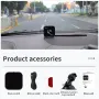 Car HUD Head-up Display Car GPS Universal Multi-function Speedometer Compass HD Smart Display USB Rechargeable