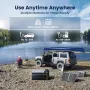 HCALORY 12 Volt Car Refrigerator 22Quart 12V Car Fridge Portable Freezer with Compressor 21L Mini Electric Cooler (-4℉~68℉) with 12/24V DC & 110V AC for Camping, RV, Travel, Truck, Boat and Home Use