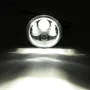 5.75'' 75W 6000K DRL Amber Halo Angle Eyes Projector LED Round Headlights Low/High Beam Turn signal Light
