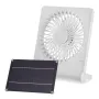 3 Speeds 5V 6W Portable Rechargeable Fan Battery Operated Fan Solar Panel Powered For Household Camping Travel Outdoor