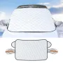 Car Windshield Cover Snow and Frost Protection Car SUV Front Windshield Shield Cover Sunproof Heat-Insulating Rainproof Snowproof