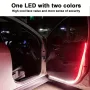 Set Of 2 1.5M Car LED Door Flowing Strip Lamp Car Door Streamer Warning Light Door Side Light Bar Red & White