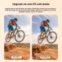 AUSEK 5K 30FPS Action Camera Dual Screen Outdoor Anti-Shake Action Camera HD Waterproof Helmet 1.4-Inch Front Screen 2.0-Inch Rear Screen Cycling Recorder