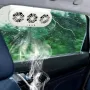 Solar-Powered Car Vent Fan 3 Head Car Exhaust Fan Electric Cooling Fan USB Charging Window Ventilator Front Rear Seat Purifiers Radiator