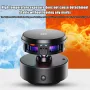 Wireless Charger Vacuum Magnetic, Active Cooling 15W Car Mount Charger with RGB Light Phone Holder Compatible with Magsafe