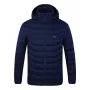 9 Heating Zones Single/Double Button USB Unisex Electric Heated Coat Winter Warm Hooded Jacket
